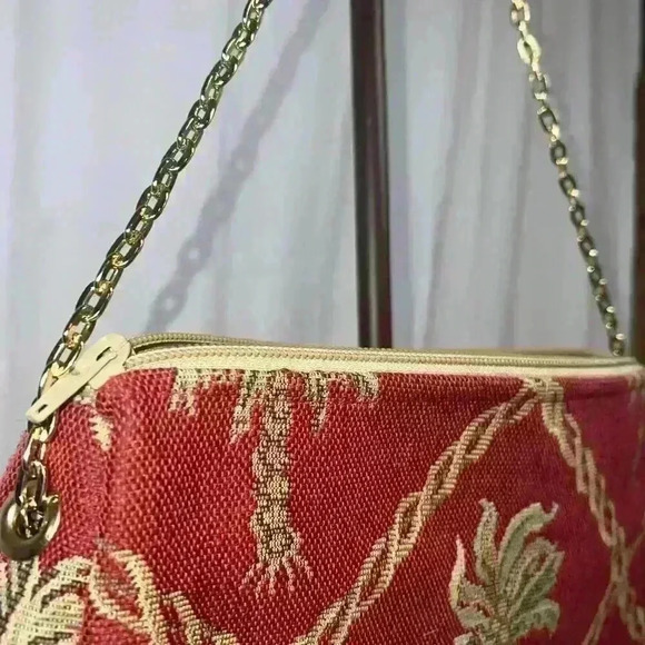 Doodle Bags Stuart Florida Womens Shoulder Chain Bag Tapestry Palm Trees - Picture 3 of 8